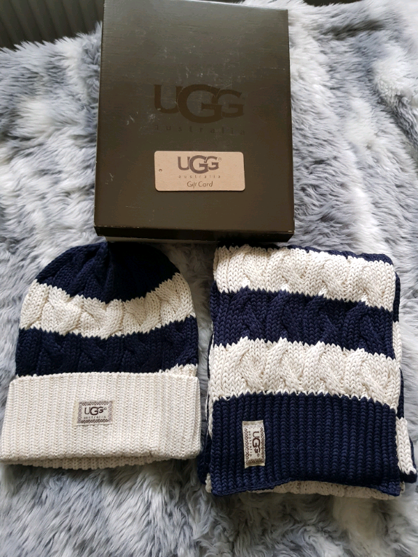 ugg australia hat and scarf set